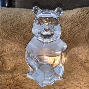 Lenox Glass Art Clear Bear Figurine